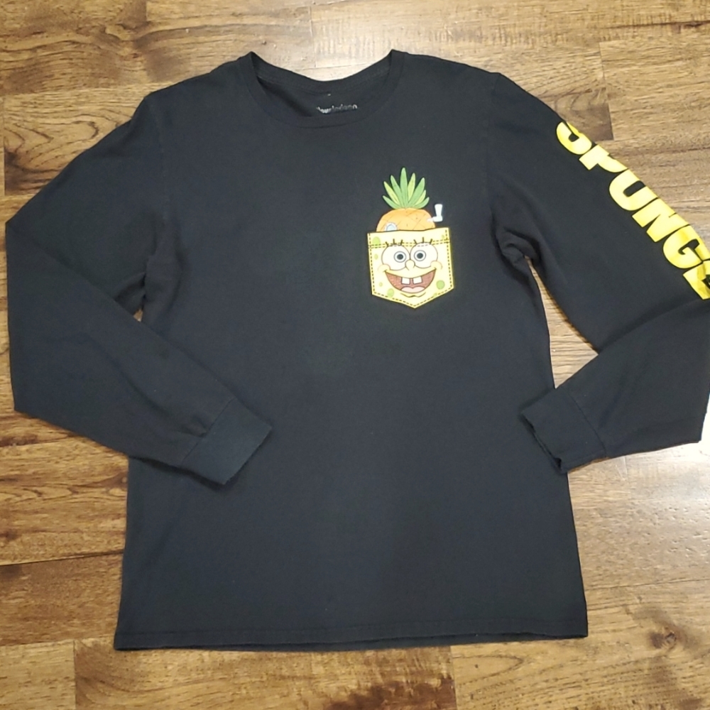 Mens SpongeBob SquarePants graphic long sleeve tee size M